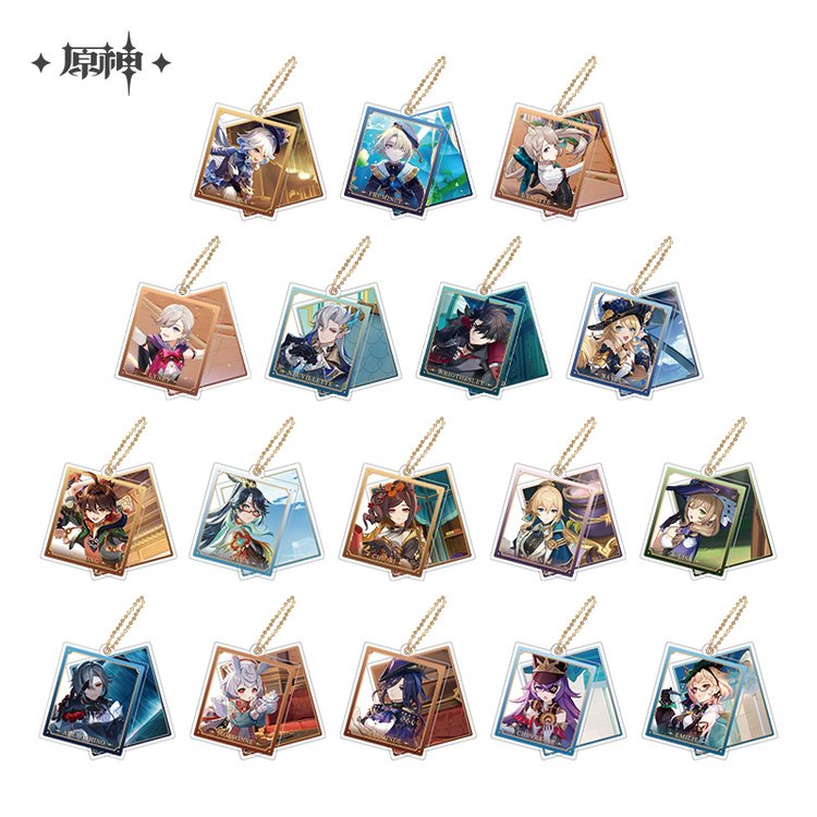 miHoYo Genshin Impact Slide Acrylic Keychain Series