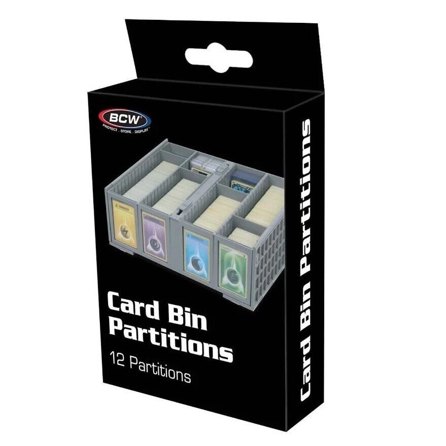 BCW Collectible Card Bin Partitions &quot;Grey&quot;