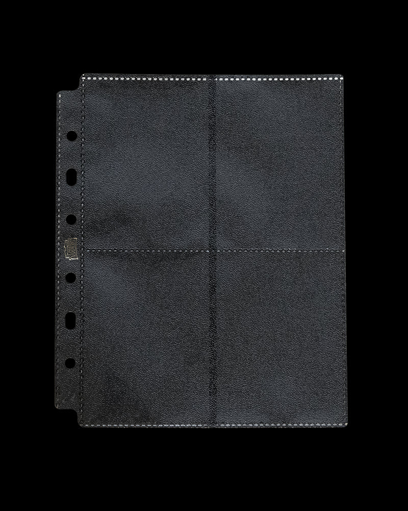 Dragon Shield 8-Pocket Binder Page Sideloading &quot;Black&quot;