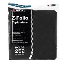 BCW Z Folio 9-Pocket LX -Toploader - Black