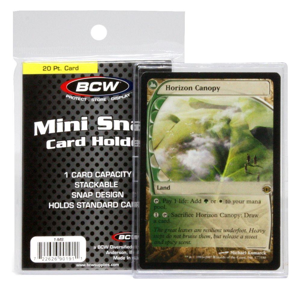 BCW Mini Snap Card Holder-BCW Supplies-Ace Cards &amp; Collectibles