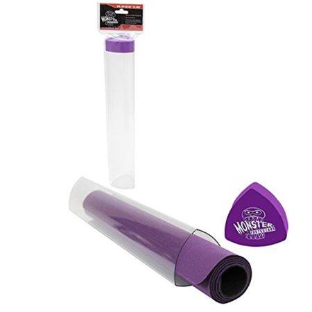 BCW: CLEAR PLAYMAT TUBE WITH DICE CAP - BLUE
