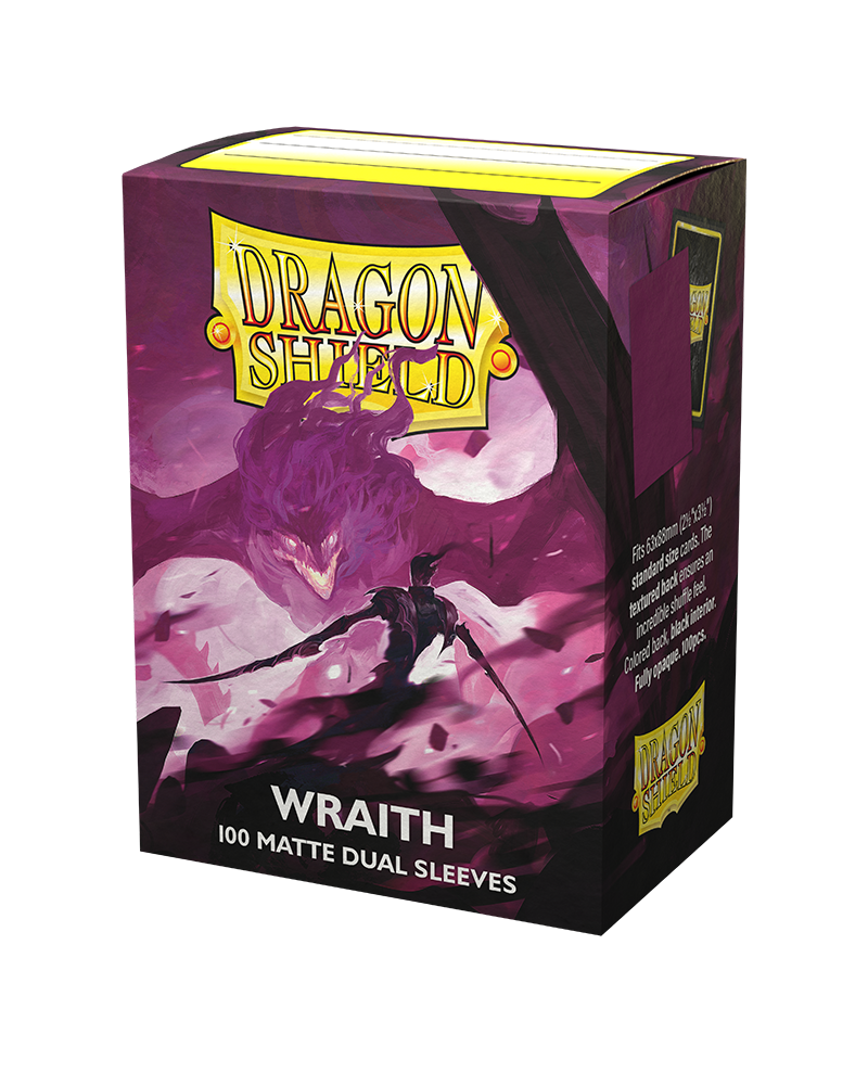 Dragon Shield Sleeve Dual Matte Standard Size 100pcs  - Wraith