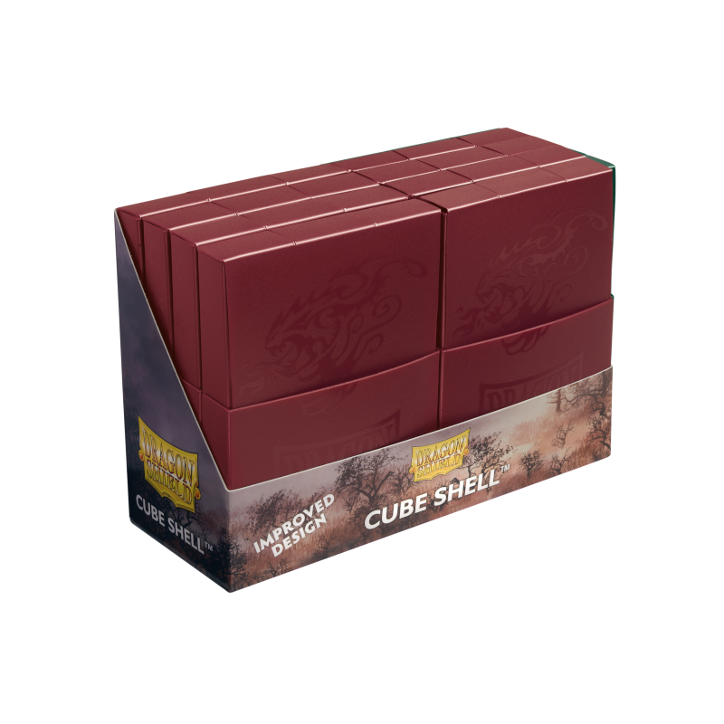 Dragon Shield Cube Shell - Blood Red-One Box (8 pieces)-Dragon Shield-Ace Cards &amp; Collectibles