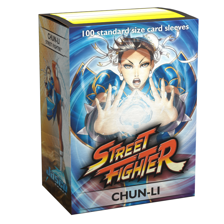 Dragon Shield Sleeve Art Classic Street Fighter Standard Size 100pcs - Chun-Li-Dragon Shield-Ace Cards &amp; Collectibles