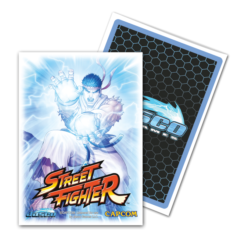 Dragon Shield Sleeve Art Classic Street Fighter Standard Size 100pcs - Ryu-Dragon Shield-Ace Cards &amp; Collectibles