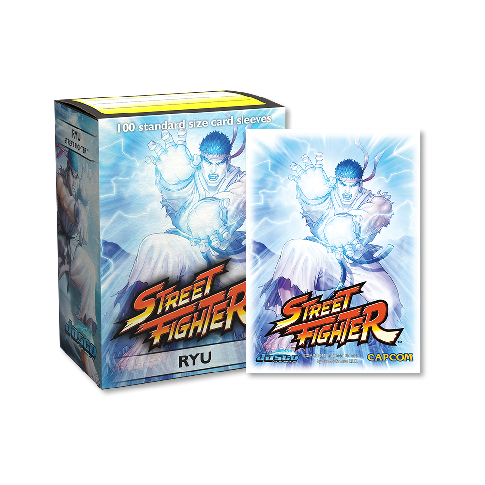 Dragon Shield Sleeve Art Classic Street Fighter Standard Size 100pcs - Ryu-Dragon Shield-Ace Cards & Collectibles