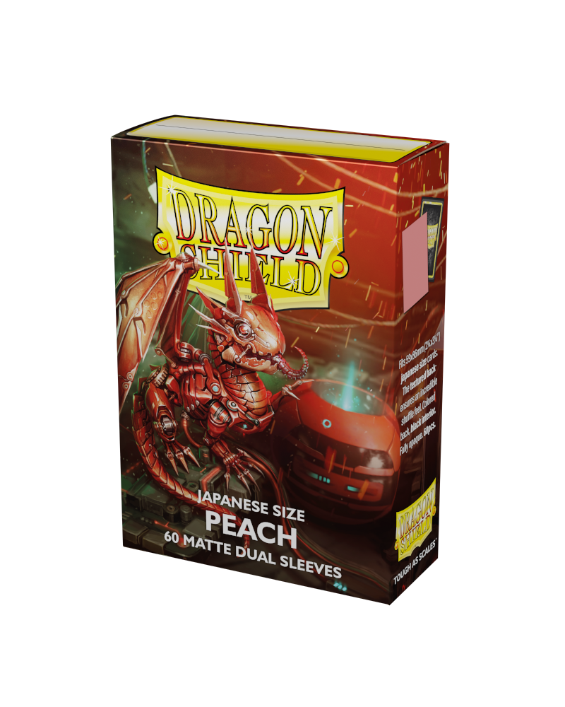 Dragon Shield Sleeve DS60 Matte Dual Sleeves - Peach-Dragon Shield-Ace Cards &amp; Collectibles