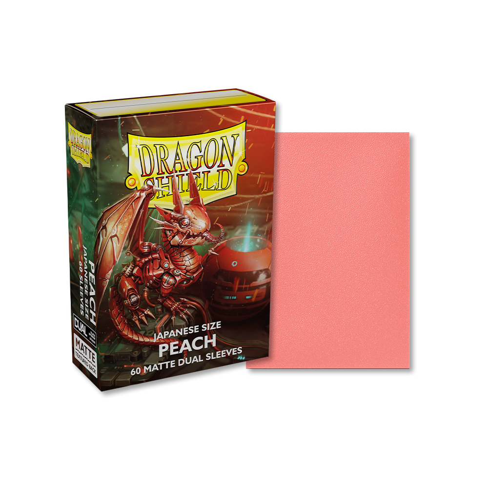 Dragon Shield Sleeve DS60 Matte Dual Sleeves - Peach-Dragon Shield-Ace Cards & Collectibles