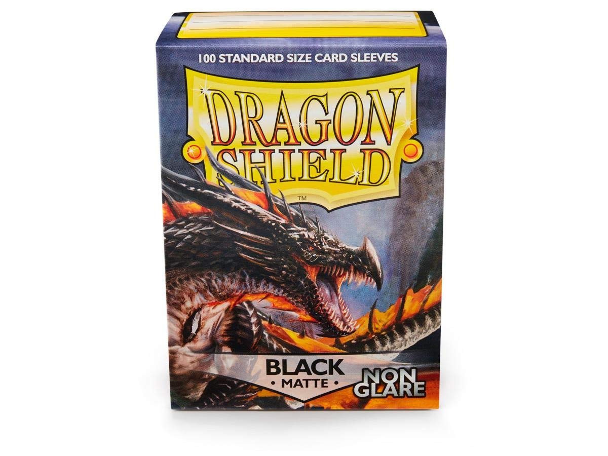 Dragon Shield Sleeve Matte Non-Glare Standard Size 100pcs - Black Non-Glare-Dragon Shield-Ace Cards &amp; Collectibles