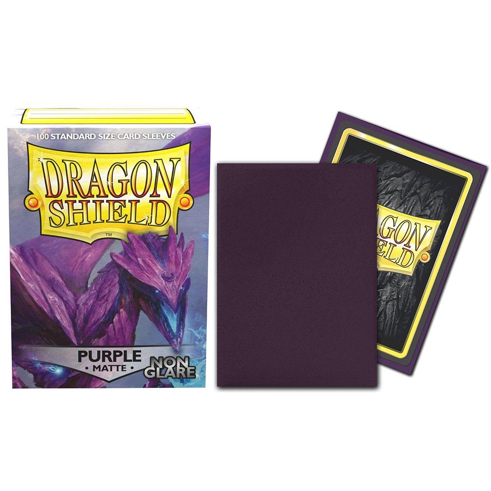 Dragon Shield Sleeve Matte Non-Glare Standard Size 100pcs - Purple Non-Glare-Dragon Shield-Ace Cards & Collectibles