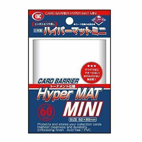 KMC Sleeve Hyper Mat Mini Size 60pcs - Clear-KMC-Ace Cards &amp; Collectibles