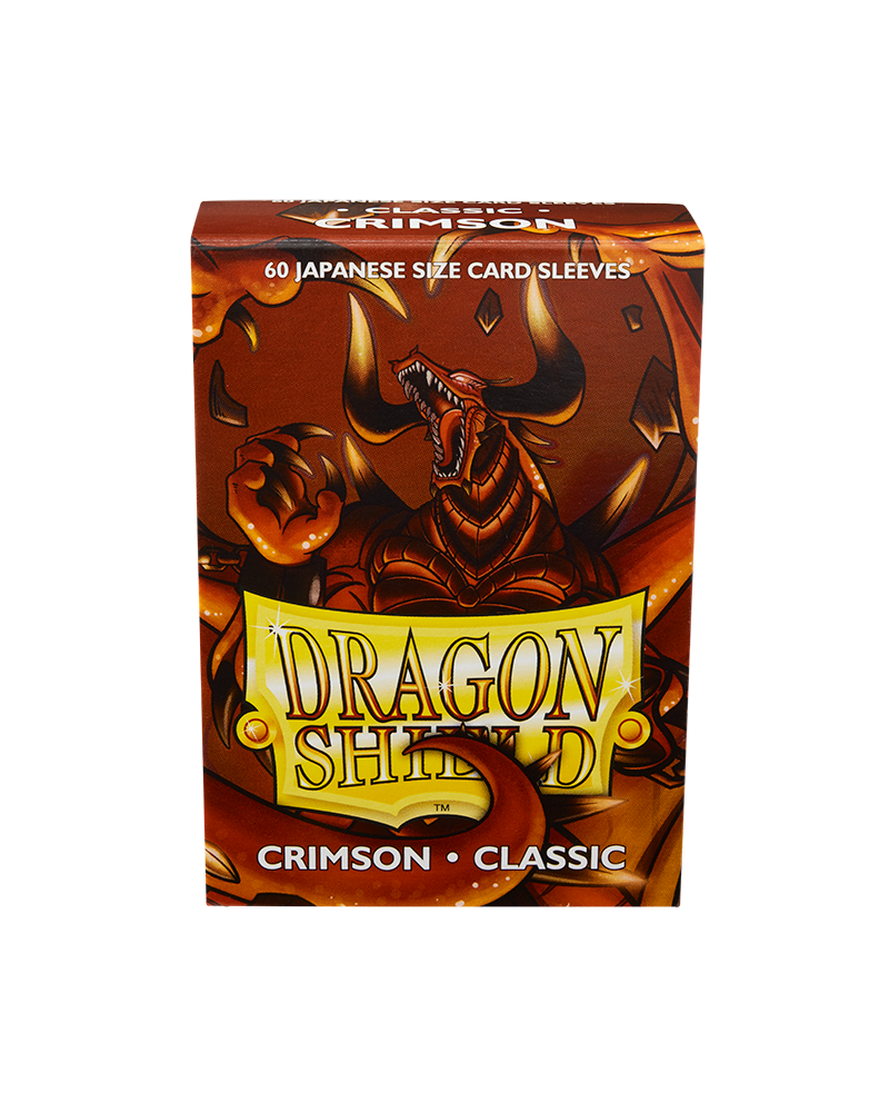 Dragon Shield Sleeve Classic Small Size 60pcs - Classic Crimson (Japanese Size)