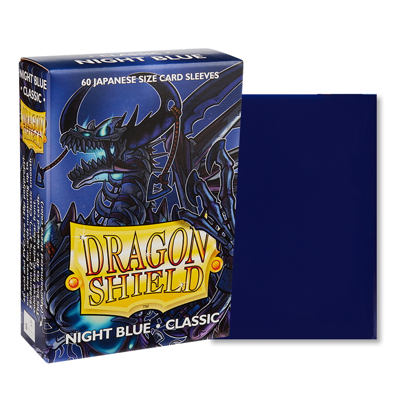 Dragon Shield Sleeve Classic Small Size 60pcs - Classic Night Blue (Japanese Size)