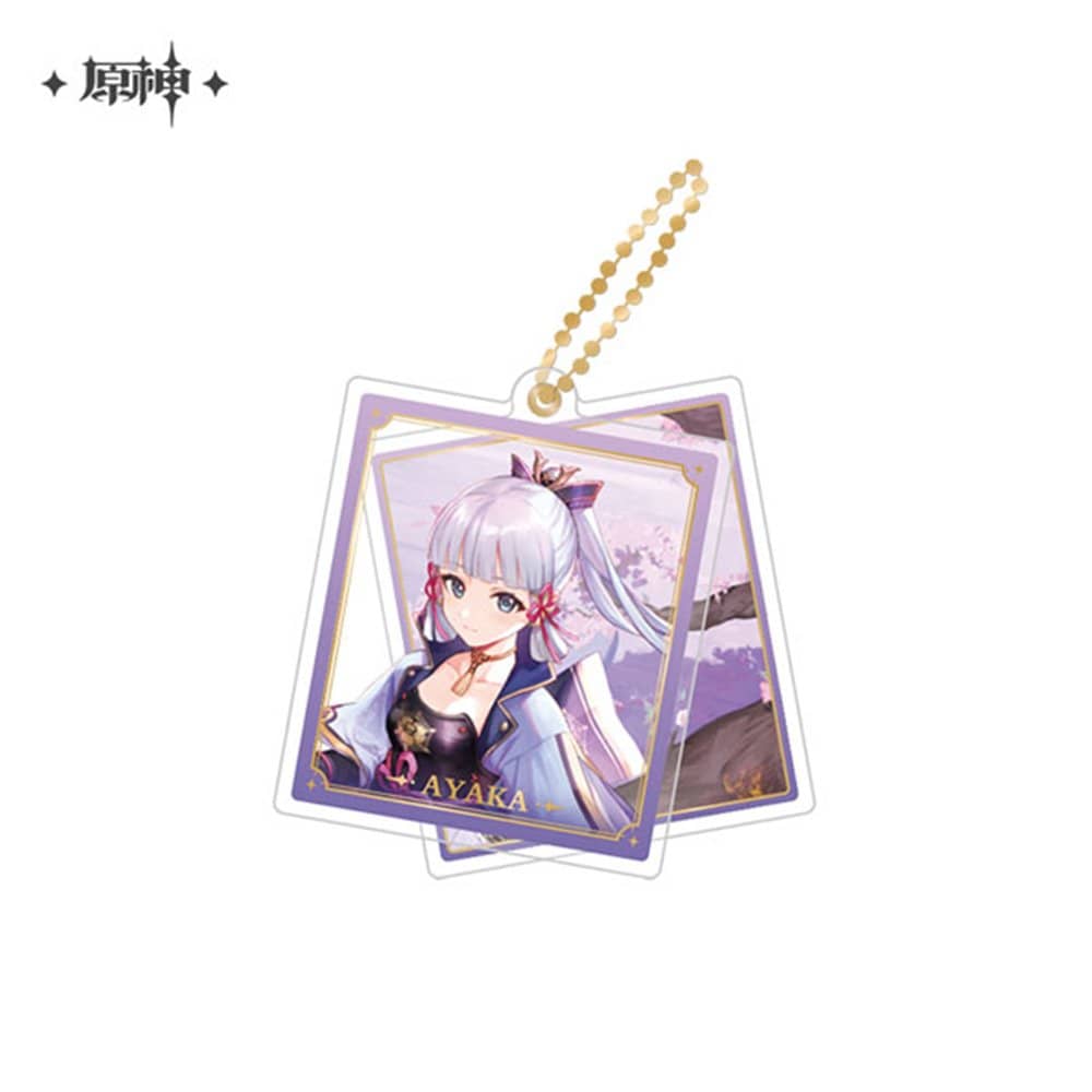 miHoYo Genshin Impact Slide Acrylic Keychain Series-Ayaka-miHoYo-Ace Cards & Collectibles