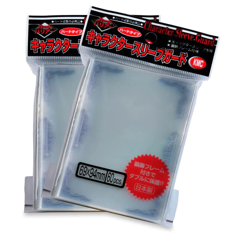 KMC Sleeve Character Sleeve Guard Standard Size 60pcs - Silver Frame