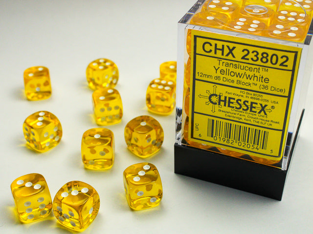 Chessex Translucent 12mm Dice Blocks (238AA)