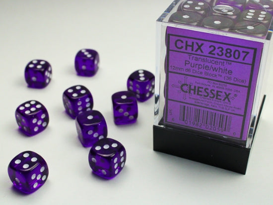 Chessex Translucent 12mm Dice Blocks (238AA)