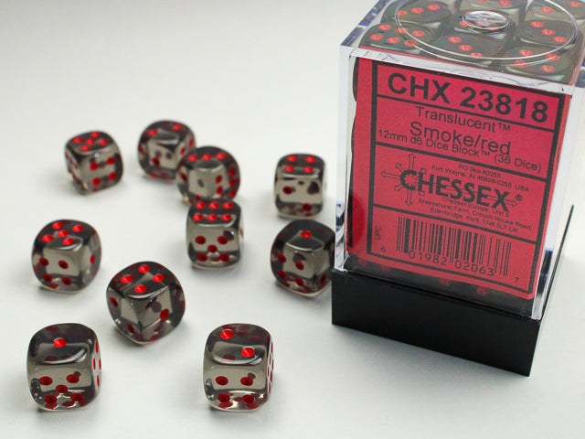 Chessex Translucent 12mm Dice Blocks (238AA)