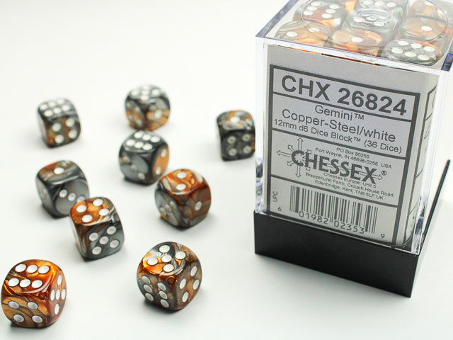 Chessex Gemini 12mm Dice Blocks (268AA)