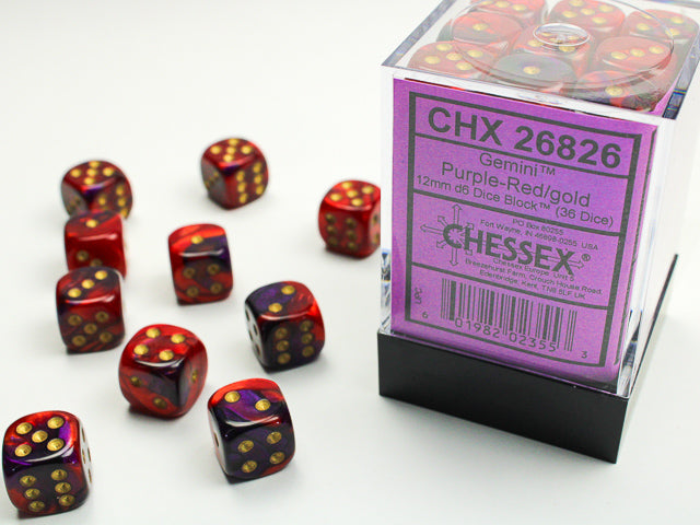 Chessex Gemini 12mm Dice Blocks (268AA)