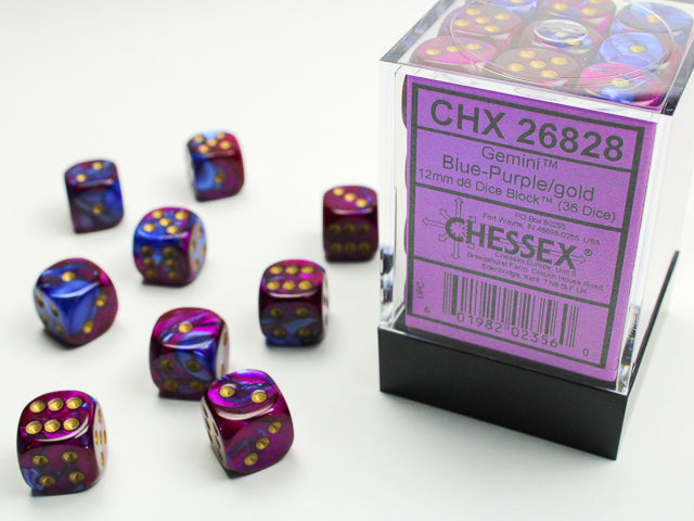 Chessex Gemini 12mm Dice Blocks (268AA)
