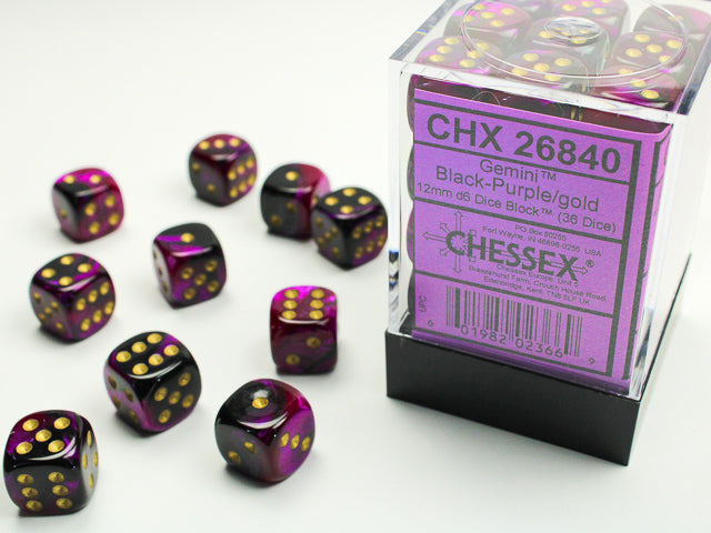 Chessex Gemini 12mm Dice Blocks (268AA)