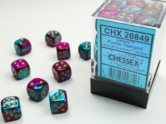 Chessex Gemini 12mm Dice Blocks (268AA)