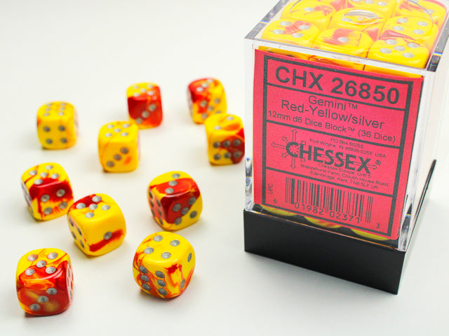 Chessex Gemini 12mm D6 Dice Blocks (268AA)