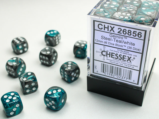 Chessex Gemini 12mm Dice Blocks (268AA)