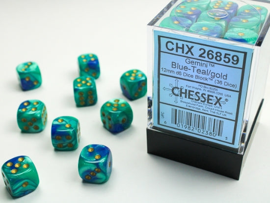 Chessex Gemini 12mm Dice Blocks (268AA)