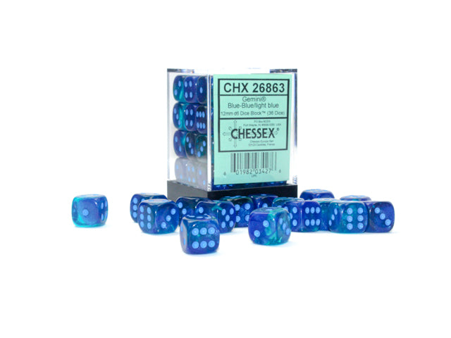 Chessex Gemini 12mm Dice Blocks (268AA)
