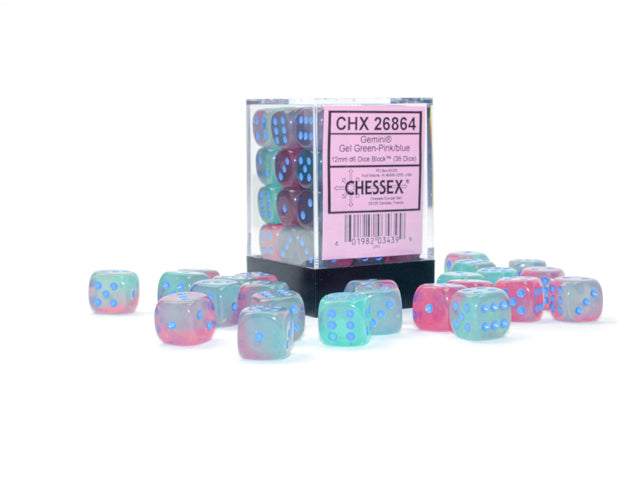 Chessex Gemini 12mm Dice Blocks (268AA)