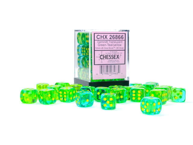 Chessex Gemini 12mm Dice Blocks (268AA)