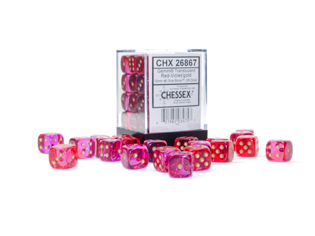 Chessex Gemini 12mm Dice Blocks (268AA)