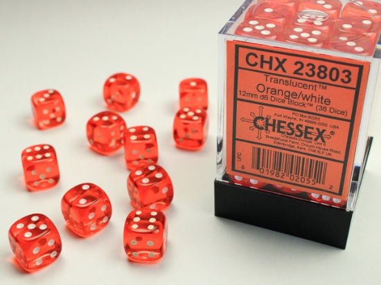 Chessex Translucent 12mm Dice Blocks (238AA)