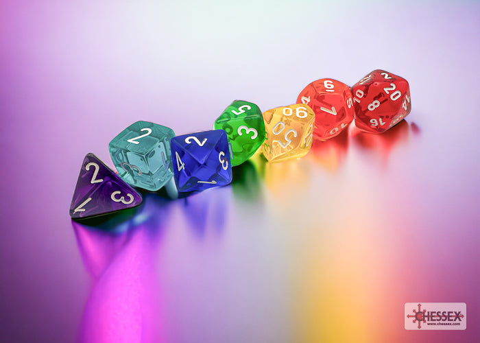 Chessex Translucent Polyhedral Dice Sets (231AA)