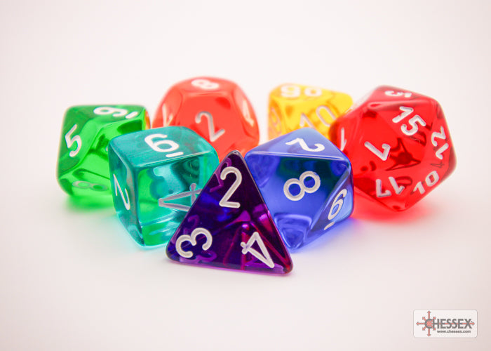Chessex Translucent Polyhedral Dice Sets (231AA)