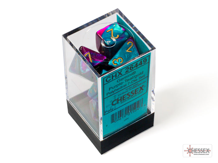 Chessex Gemini Polyhedral 7-Dice Sets (264AA)