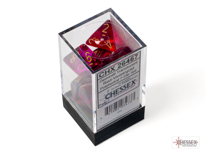 Chessex Gemini Polyhedral 7-Dice Sets (264AA)