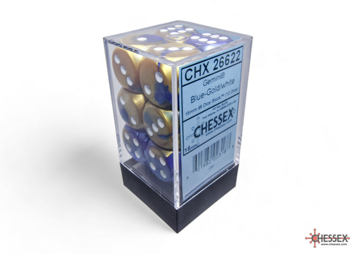 Chessex Gemini 16mm D6 Dice Blocks (266AA)