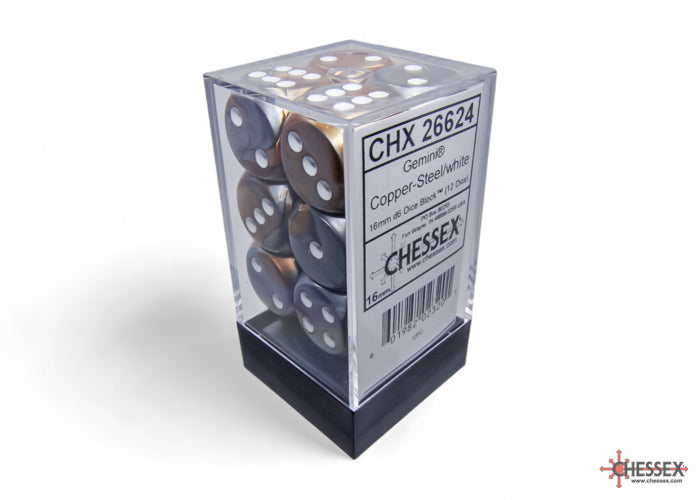 Chessex Gemini 16mm D6 Dice Blocks (266AA)