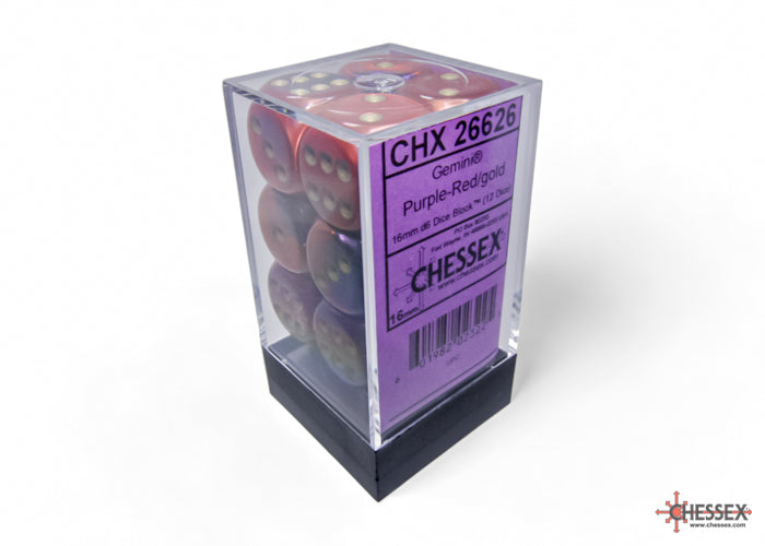 Chessex Gemini 16mm D6 Dice Blocks (266AA)