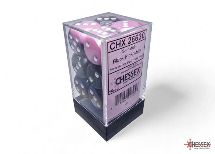 Chessex Gemini 16mm D6 Dice Blocks (266AA)
