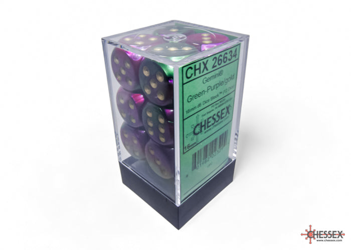 Chessex Gemini 16mm D6 Dice Blocks (266AA)