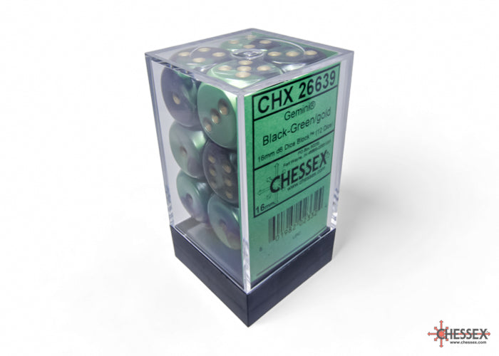 Chessex Gemini 16mm D6 Dice Blocks (266AA)