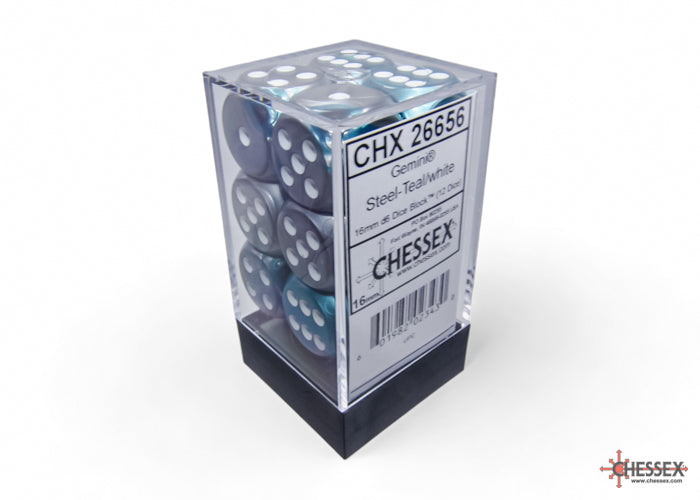 Chessex Gemini 16mm D6 Dice Blocks (266AA)