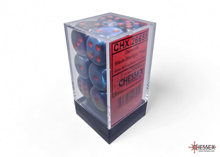 Chessex Gemini 16mm D6 Dice Blocks (266AA)