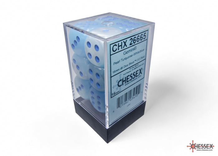 Chessex Gemini 16mm D6 Dice Blocks (266AA)