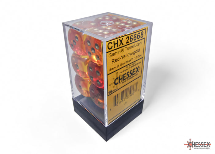 Chessex Gemini 16mm D6 Dice Blocks (266AA)